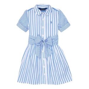 Polo striped cotton shirt dress